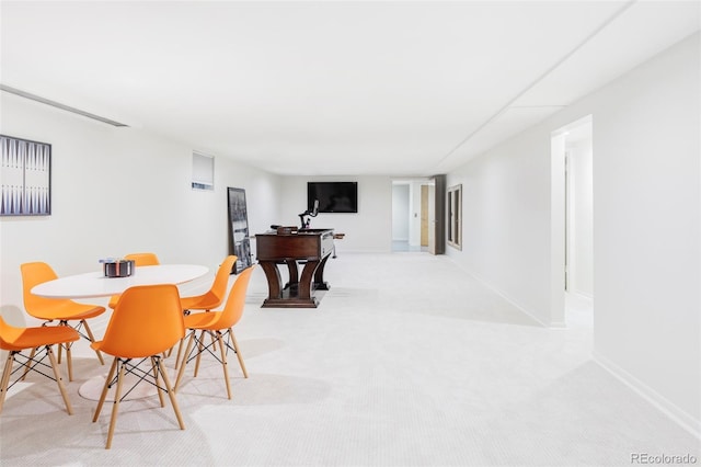 3901 S Dexter St, Cherry Hills Village, CO 80113 - dining room with light carpet and baseboards