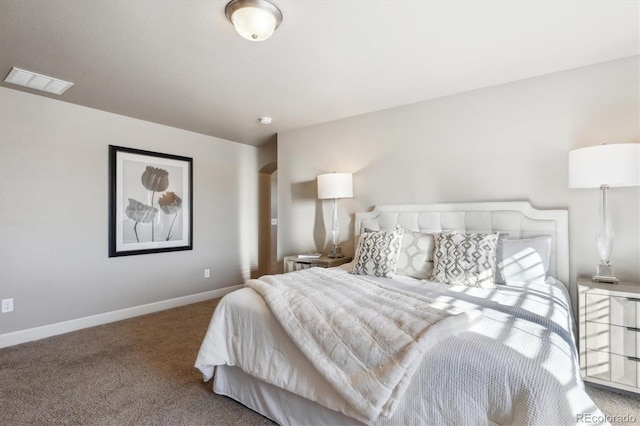 bedroom featuring carpet