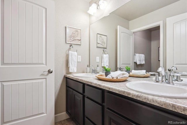 bathroom with vanity