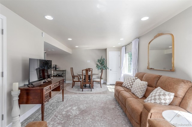 6400 S Ider St, Aurora, CO 80016 - living room with baseboards and recessed lighting