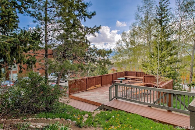 2710 Ryan Gulch Rd Unit 2714, Silverthorne, CO 80498 - view of wooden terrace