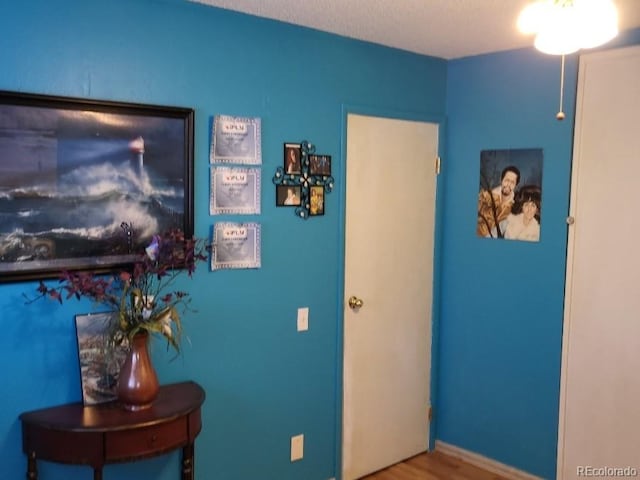 bedroom with wood-type flooring