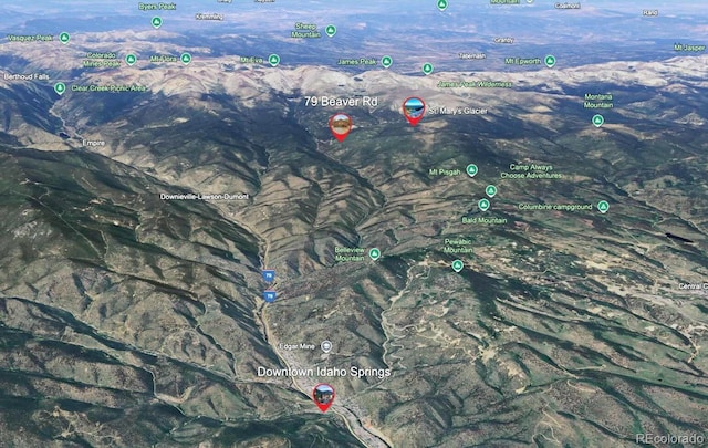 79 Beaver Rd, Idaho Springs, CO 80452 - aerial map of property and surrounding area