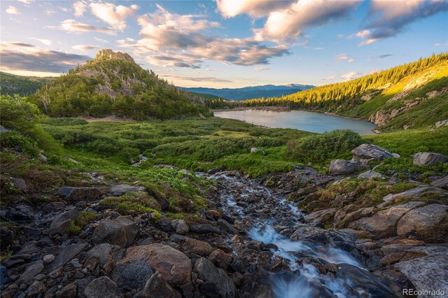 79 Beaver Rd, Idaho Springs, CO 80452 - water view with a mountain backdrop