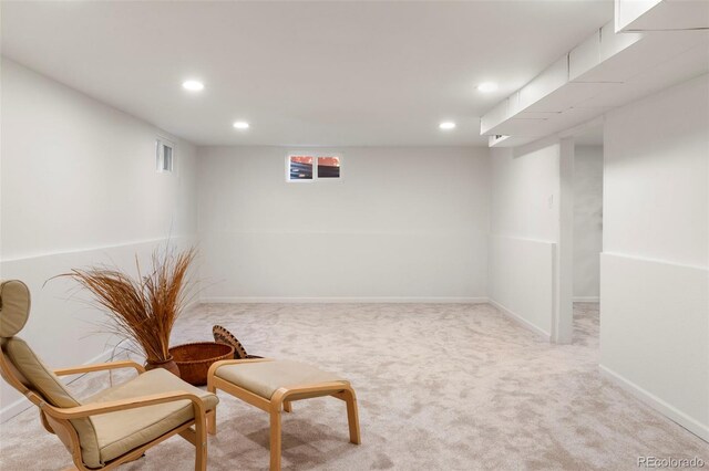 9300 W 53rd Ave, Arvada, CO 80002 - living area featuring recessed lighting and light colored carpet