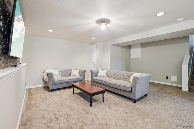 7311 Rattlesnake Dr, Lone Tree, CO 80124 - carpeted living area featuring recessed lighting