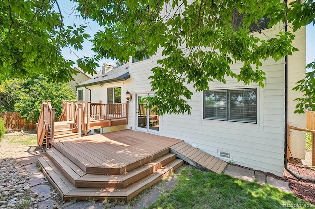 7311 Rattlesnake Dr, Lone Tree, CO 80124 - view of wooden terrace