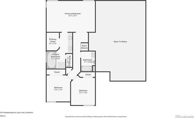 7311 Rattlesnake Dr, Lone Tree, CO 80124 - view of floor plan / room layout