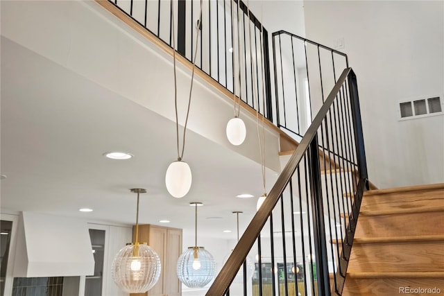 1645 N Osceola St, Denver, CO 80204 - stairs featuring recessed lighting