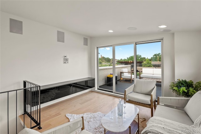 1645 N Osceola St, Denver, CO 80204 - living room with wood finished floors and recessed lighting