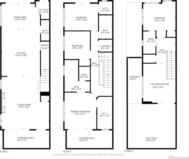 1645 N Osceola St, Denver, CO 80204 - view of property floor plan