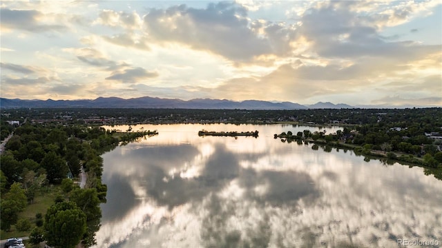 1645 N Osceola St, Denver, CO 80204 - water view with a mountain backdrop