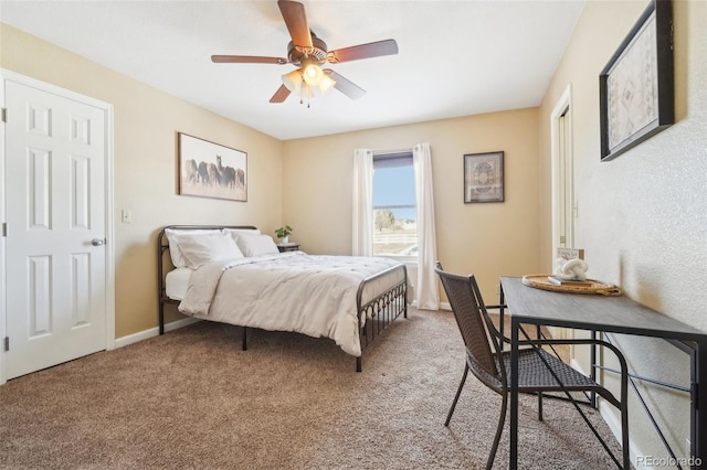 bedroom featuring carpet floors