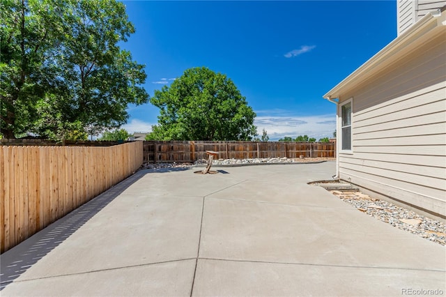 view of patio / terrace featuring a fenced backyard