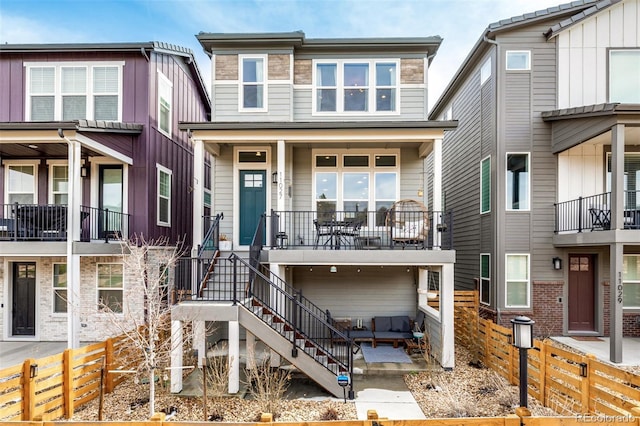 11027 Sunshimmer Cir, Parker, CO 80134 - townhome / multi-family property featuring stairway