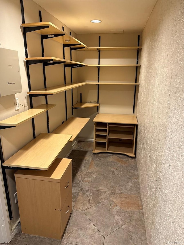 view of storage room