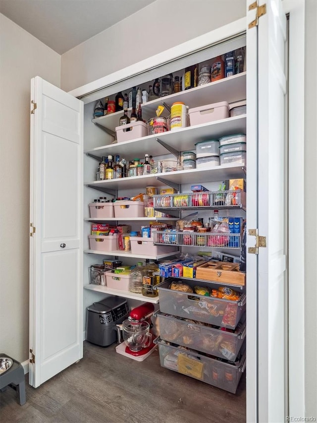 view of pantry