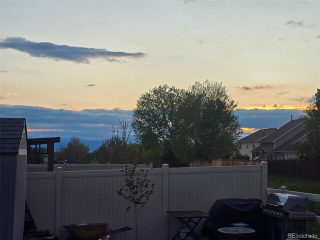 view of mountain background