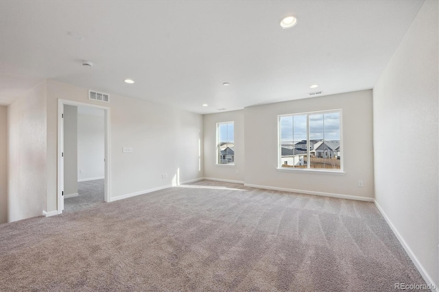 view of carpeted empty room