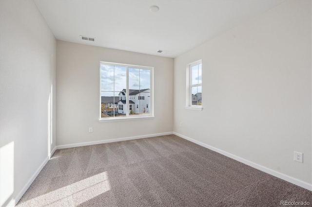 view of carpeted empty room