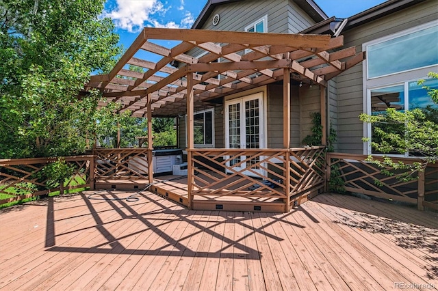 10358 Kelliwood Way, Highlands Ranch, CO 80126 - wooden deck featuring a pergola