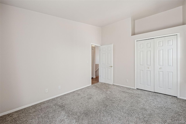 6087 Colony Cir, Colorado Springs, CO 80919 - unfurnished bedroom featuring carpet flooring, baseboards, and a closet