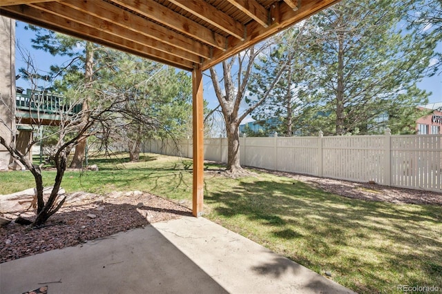 6087 Colony Cir, Colorado Springs, CO 80919 - view of yard featuring a patio area