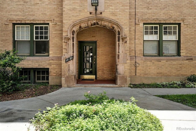 1137 N Sherman St Unit 17, Denver, CO 80203 - property entrance featuring brick siding