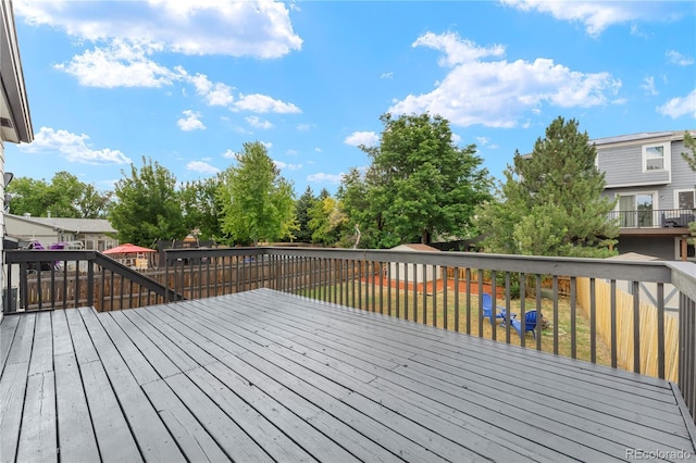 10687 W 107th Ave, Broomfield, CO 80021 - deck with a fenced backyard