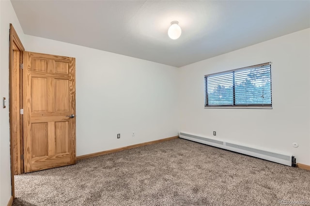 695 Manhattan Dr Unit 109, Boulder, CO 80303 - carpeted spare room featuring a baseboard radiator and baseboards
