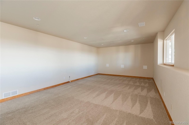 view of carpeted empty room