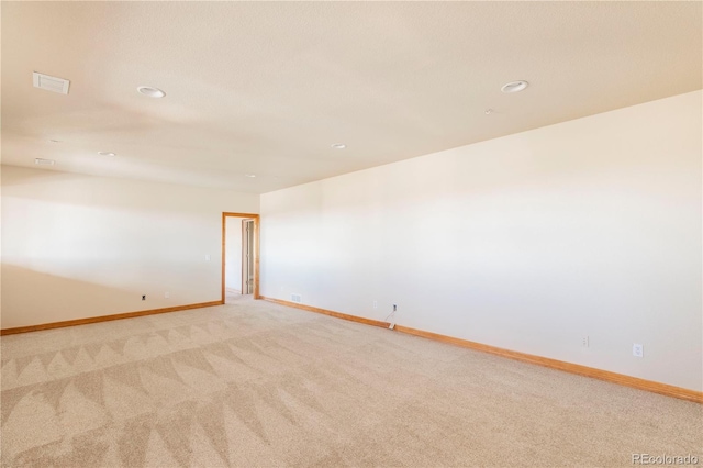 empty room with light carpet