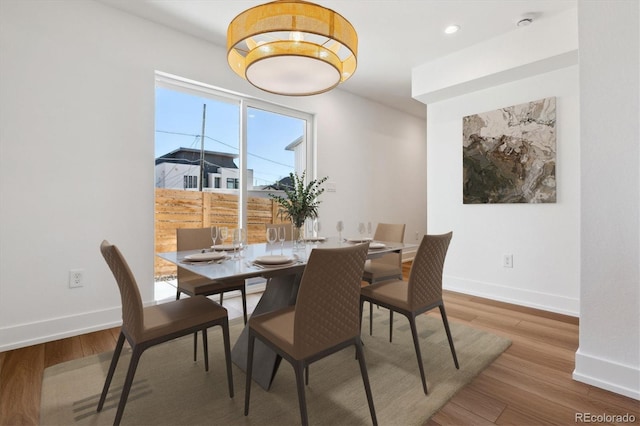 3432 W 25th Ave, Denver, CO 80211 - dining room featuring wood finished floors and recessed lighting