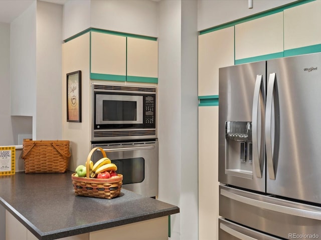 kitchen with appliances with stainless steel finishes