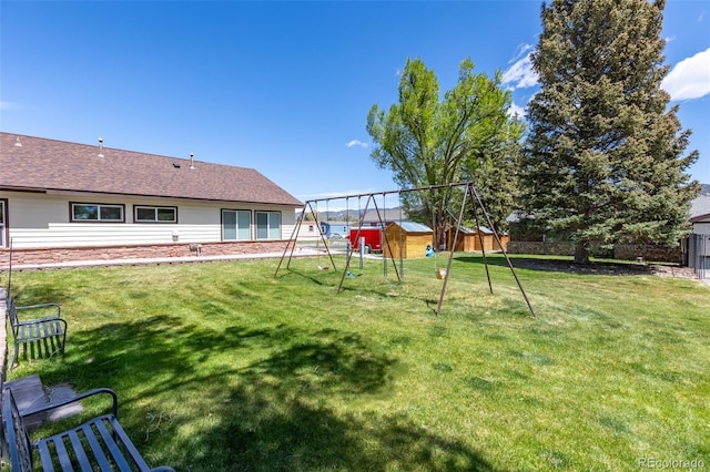 910 J St Unit D1, Salida, CO 81201 - view of yard with a playground