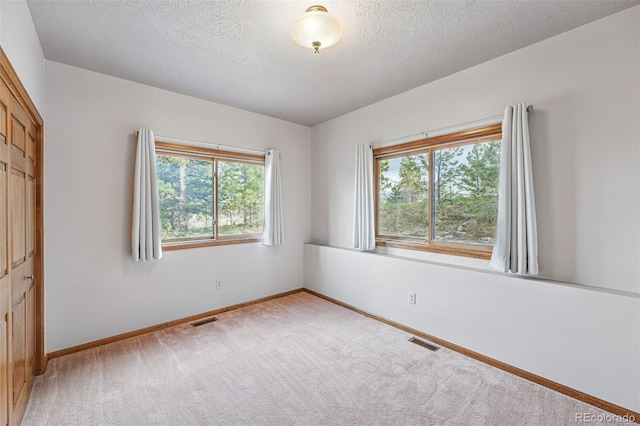 2100 Bibles Hill Dr, Franktown, CO 80116 - empty room with light colored carpet, baseboards, and a textured ceiling