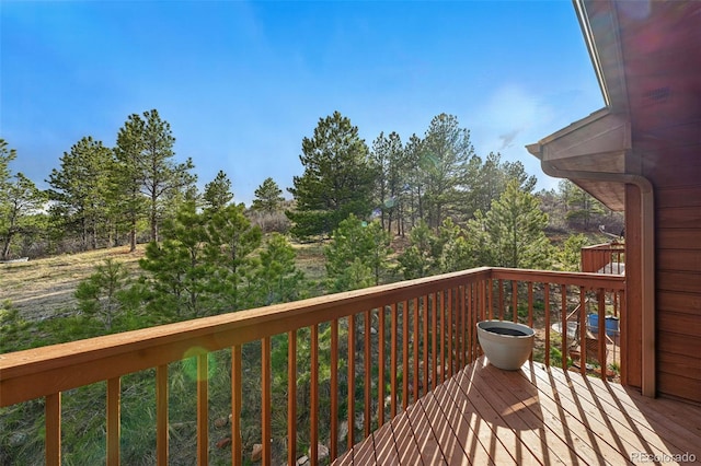 2100 Bibles Hill Dr, Franktown, CO 80116 - view of wooden terrace