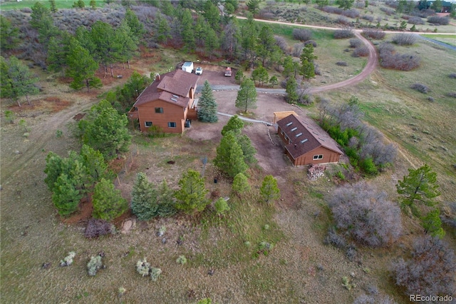2100 Bibles Hill Dr, Franktown, CO 80116 - aerial view of property's location with rural landscape