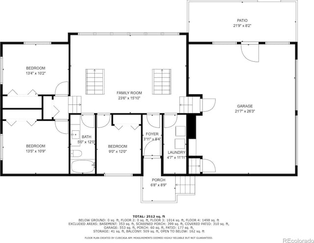 2100 Bibles Hill Dr, Franktown, CO 80116 - property floor plan