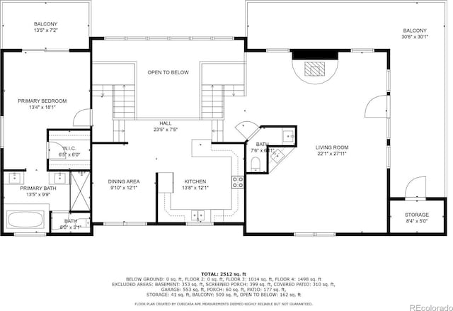 2100 Bibles Hill Dr, Franktown, CO 80116 - home floor plan