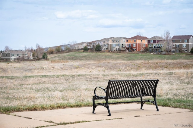view of community with a residential view
