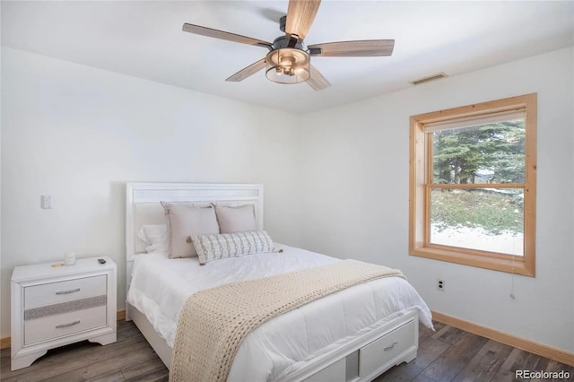 13 Paradise Rd, Crested Butte, CO 81225 - bedroom with wood finished floors and ceiling fan