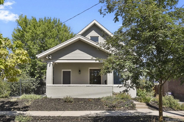 view of bungalow-style home