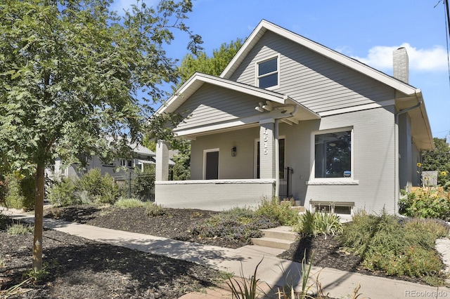 view of front of property