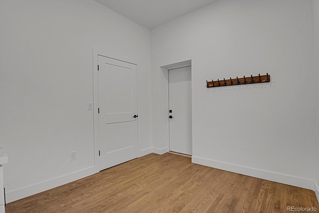 empty room featuring light hardwood / wood-style floors