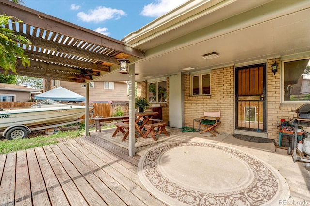 1161 S Johnson Way, Lakewood, CO 80232 - deck featuring a pergola