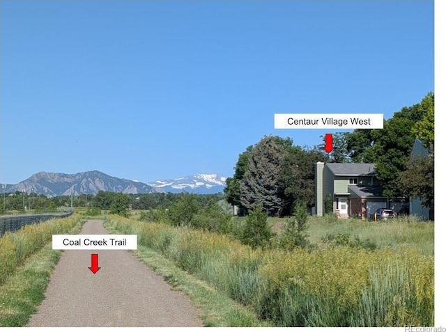 1711 Cato Cir Unit 21, Lafayette, CO 80026 - view of asphalt road with a mountain view