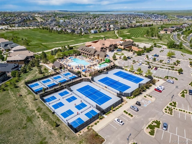 7720 S Queensburg Way, Aurora, CO 80016 - aerial view of a local golf course and a pool