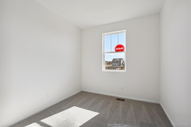 view of carpeted empty room