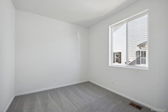 spare room featuring carpet flooring